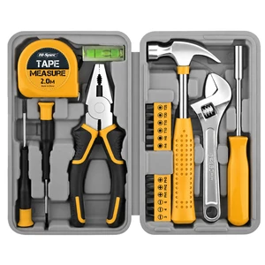 Tool Set with Toolbox for Home, Office and DIY Repairs, Yellow 20pc, everyday fixes made easier, organized portable storage, beginner-friendly selection, apartment and office tasks, tidy Tool Set with Toolbox for Home, Office and DIY Repairs, Yellow 20pc, everyday fixes made easier, organized portable storage, beginner-friendly selection, apartment and office tasks, tidy