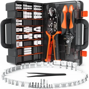 Micro Connector Crimping Tool Kit, 41 Types JST SH 1.0/GH 1.25/ZH 1.5/PH 2.0mm & Compatible with Molex PicoBlade 1.25mm/51005 51006 Connectors, 32-22 AWG Crimper for FPV RC DIY 3D Printer Micro Connector Crimping Tool Kit, 41 Types JST SH 1.0/GH 1.25/ZH 1.5/PH 2.0mm & Compatible with Molex PicoBlade 1.25mm/51005 51006 Connectors, 32-22 AWG Crimper for FPV RC DIY 3D Printer