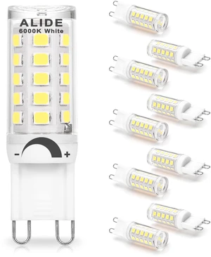 G9 Led Bulbs Dimmable 3W, 20W 25W 30W Halogen Equival,6000K Daylight White AC120V T4 Clear G9 Bi-pin Led Bulbs for Chandelier Pendant Wall Home Lighting,300LM,360Deg,10Pack G9 Led Bulbs Dimmable 3W, 20W 25W 30W Halogen Equival,6000K Daylight White AC120V T4 Clear G9 Bi-pin Led Bulbs for Chandelier Pendant Wall Home Lighting,300LM,360Deg,10Pack