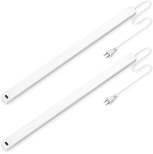 2pcs 16 Inch Under Cabinet Lights with Hand Wave,Plug and Play 4000K Natural White,Dimmable,CRI>90,110V,420Lumen,7W,Bright Counter,Shelf,Above the Sink 2pcs 16 Inch Under Cabinet Lights with Hand Wave,Plug and Play 4000K Natural White,Dimmable,CRI>90,110V,420Lumen,7W,Bright Counter,Shelf,Above the Sink