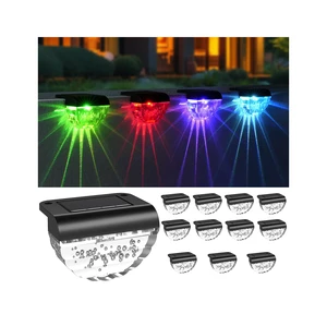 12 Pack Solar Deck Lights Outdoor, Solar Step Lights Waterproof for Outside, Yard, Patio, Garden, Pool, Railing, Stairs, Fence (Color Changing) 12 Pack Solar Deck Lights Outdoor, Solar Step Lights Waterproof for Outside, Yard, Patio, Garden, Pool, Railing, Stairs, Fence (Color Changing)