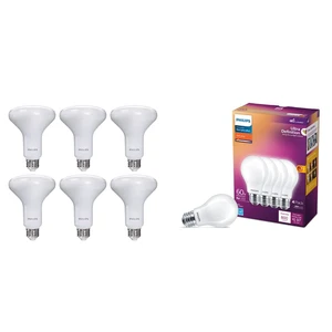 LED Light Bulbs Bundle with Dimmable BR30 Flood Lights (6-Pack) and Flicker-Free Frosted A19 Bulbs (4-Pack) LED Light Bulbs Bundle with Dimmable BR30 Flood Lights (6-Pack) and Flicker-Free Frosted A19 Bulbs (4-Pack)
