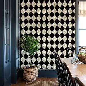 Retro Checkered Peel and Stick Wallpaper Black and White Wallpaper 17.3"x480" Vintage Plaid British Geometric Wall Paper for Bathroom Kitchen Cabinet Contact Paper Retro Checkered Peel and Stick Wallpaper Black and White Wallpaper 17.3"x480" Vintage Plaid British Geometric Wall Paper for Bathroom Kitchen Cabinet Contact Paper