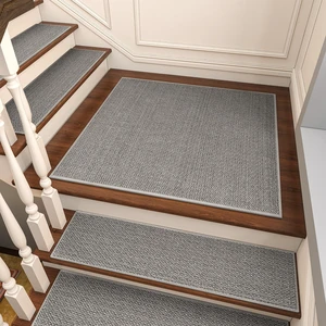 Non Slip Stair-Treads Matching-Mat for Wooden Steps Square Rubber Backing Non Slip Stair Landing Mat 30x30 inch Grey Non Slip Stair-Treads Matching-Mat for Wooden Steps Square Rubber Backing Non Slip Stair Landing Mat 30x30 inch Grey