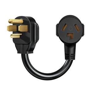 3 Prong to 4 Prong Dryer Plug Adapter Connects 3-Prong Old Dryer Plug to 4 Prong New Dryer Receptacle, NEMA 14-30P to 10-30R, 4-Prong Dryer Outlet Adapter 3 Prong to 4 Prong Dryer Plug Adapter Connects 3-Prong Old Dryer Plug to 4 Prong New Dryer Receptacle, NEMA 14-30P to 10-30R, 4-Prong Dryer Outlet Adapter