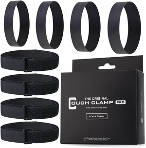 Pro Heavy Duty Connectors for Sliding Sofas (4 Pack) - Easy Install Strap & No Tools Required - Hook & Loop Cinch Straps- Universal Fit Ideal for 3 Piece Modular Sectional Sofa Pro Heavy Duty Connectors for Sliding Sofas (4 Pack) - Easy Install Strap & No Tools Required - Hook & Loop Cinch Straps- Universal Fit Ideal for 3 Piece Modular Sectional Sofa
