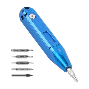 Otacle D1 D1 Titanium Alloy 9-in-1Small EDC Pocket Screwdriver Multi-Bit Pocket Screwdriver with Concealed Bit Storage, S2 Steel Magnetic Bits for Work & Daily Use (Snowflake Blue) Otacle D1 D1 Titanium Alloy 9-in-1Small EDC Pocket Screwdriver Multi-Bit Pocket Screwdriver with Concealed Bit Storage, S2 Steel Magnetic Bits for Work & Daily Use (Snowflake Blue)