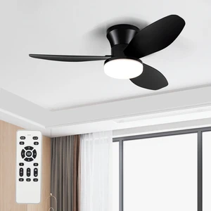 Small Ceiling Fan with Light - 35 Inch Flush Mount Ceiling Fans with Lights and Remote, Low Profile Ceiling Fan with 3 Reversible Blades, 6 Wind Speeds, Black Ceiling Fans for Bedroom Kitchen Small Ceiling Fan with Light - 35 Inch Flush Mount Ceiling Fans with Lights and Remote, Low Profile Ceiling Fan with 3 Reversible Blades, 6 Wind Speeds, Black Ceiling Fans for Bedroom Kitchen