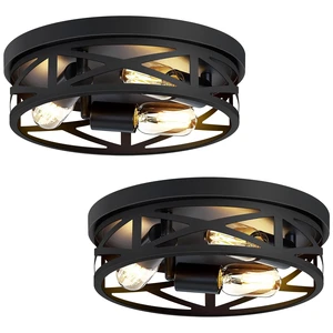 2 Pack Flush Mount Ceiling Light Fixture,3-Light Hallway Light Fixtures,13 inch Light Fixture Ceiling Mount for Kitchen Entryway Hall,E26 Base 2 Pack Flush Mount Ceiling Light Fixture,3-Light Hallway Light Fixtures,13 inch Light Fixture Ceiling Mount for Kitchen Entryway Hall,E26 Base