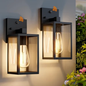 2 Pack Dusk to Dawn Exterior Lighting Fixtures Wall Mount, Sensor Outside Front Porch Lights for House, Outdoor Lantern Lamp, Waterproof Wall Sconce Lights, Black Coach Light for Garage Entryway 2 Pack Dusk to Dawn Exterior Lighting Fixtures Wall Mount, Sensor Outside Front Porch Lights for House, Outdoor Lantern Lamp, Waterproof Wall Sconce Lights, Black Coach Light for Garage Entryway