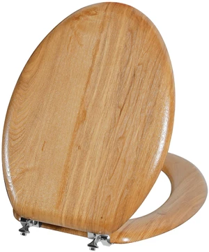 Durable Wood Veneer Natural Elongated Toilet Seat Metal Hinges Easy Clean(Elongated, Nature) Durable Wood Veneer Natural Elongated Toilet Seat Metal Hinges Easy Clean(Elongated, Nature)