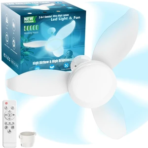 25" Socket Fan Light, Flower Shape 3000 Lumens Small Ceiling Fans with Lights and Remote, E26/E27 Light Bulb Fan with Reversible Motor, Dimmable 3000K-6500K for Bedroom Hallway Garage Kitchen 25" Socket Fan Light, Flower Shape 3000 Lumens Small Ceiling Fans with Lights and Remote, E26/E27 Light Bulb Fan with Reversible Motor, Dimmable 3000K-6500K for Bedroom Hallway Garage Kitchen