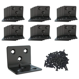Black Stainless Steel Shelf Bracket,Joint Right Angle Bracket,L Shape Heavy Duty Metal Corner Brace Shelf Supporter for Wood (30, 1.5x1.2x1.2) Black Stainless Steel Shelf Bracket,Joint Right Angle Bracket,L Shape Heavy Duty Metal Corner Brace Shelf Supporter for Wood (30, 1.5x1.2x1.2)