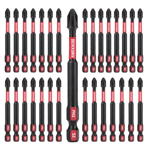 Impact Tough #2 Phillips 3 in. Insert Driver Bits,30Pack Bulk PH2 Screwdriver Bits Set Impact Tough #2 Phillips 3 in. Insert Driver Bits,30Pack Bulk PH2 Screwdriver Bits Set