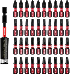 Impact Tough Phillips Square Torx 1 in. Insert Driver Bits, 41Pack T20/T25/PH2/SQ2 Screwdriver Power Bits Set with 1Pcs Impact Bit Holder Impact Tough Phillips Square Torx 1 in. Insert Driver Bits, 41Pack T20/T25/PH2/SQ2 Screwdriver Power Bits Set with 1Pcs Impact Bit Holder