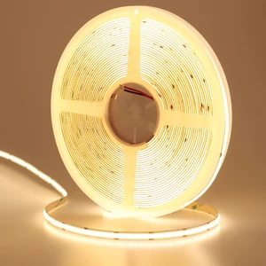 49.2ft/15M 24V COB LED Strip Light Warm White 3000K 5760LEDs 11000lm CRI 93+ Uniform Glow IP20 Not Waterproof Flexible LED Tape Lights for DIY Bedroom Home Decor(Power Supply not Included) 49.2ft/15M 24V COB LED Strip Light Warm White 3000K 5760LEDs 11000lm CRI 93+ Uniform Glow IP20 Not Waterproof Flexible LED Tape Lights for DIY Bedroom Home Decor(Power Supply not Included)