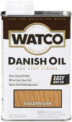 Watco 65151H Danish Oil Wood Finish, Pint, Golden Oak Watco 65151H Danish Oil Wood Finish, Pint, Golden Oak
