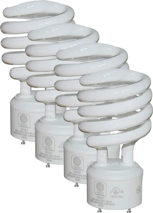 GU24 23W T2 Spiral CFL Light Bulb 5000K Daylight 2-Prong GU24 23W T2 Spiral CFL Light Bulb 5000K Daylight 2-Prong