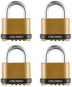 Heavy Duty Weatherproof Combination Lock, 4-Pack Outdoor Combo Lock,Resettable Combination Padlock for Gate,Shed,Storage Unit Heavy Duty Weatherproof Combination Lock, 4-Pack Outdoor Combo Lock,Resettable Combination Padlock for Gate,Shed,Storage Unit