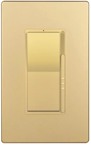 Dimmer Paddle Switch for Dimmable 300W LED/CFL Lights,Gold,1P 1-Pole or 3-Way, 300W LED/CFL or 600W incandescent/halogen. No neutral required. Screwless Wall plates included. UL Listed Dimmer Paddle Switch for Dimmable 300W LED/CFL Lights,Gold,1P 1-Pole or 3-Way, 300W LED/CFL or 600W incandescent/halogen. No neutral required. Screwless Wall plates included. UL Listed