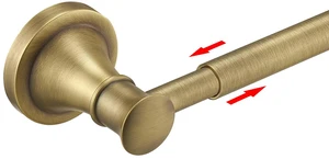 Towel Racks for Bathroom Wall Mounted Bath Towel Bar Antique Brass Adjustable 16-26 In, Wall Mounted Towel Holder, Stainless Steel, Rustproof, Towel Bar Rod Hanger Hardware Accessories Hotel Towel Racks for Bathroom Wall Mounted Bath Towel Bar Antique Brass Adjustable 16-26 In, Wall Mounted Towel Holder, Stainless Steel, Rustproof, Towel Bar Rod Hanger Hardware Accessories Hotel
