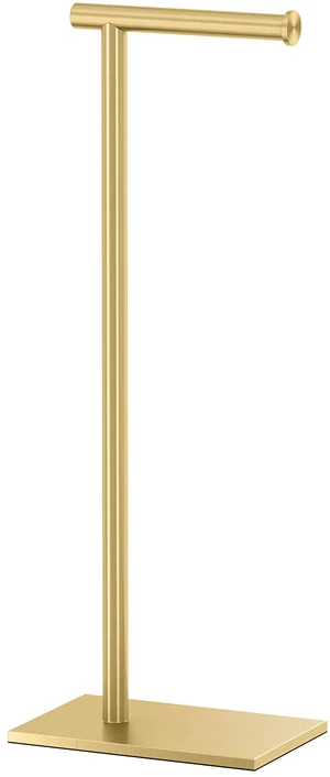 1431B Freestanding Toilet Paper Holder Stand, Modern Bathroom Toilet Tissue Holder with Weighted Rectangle Base, Brushed Brass Finish, 22.25 Inch 1431B Freestanding Toilet Paper Holder Stand, Modern Bathroom Toilet Tissue Holder with Weighted Rectangle Base, Brushed Brass Finish, 22.25 Inch