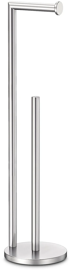 Toilet Paper Holder Stand, Rustproof Bathroom Free Standing, Brushed Nickel Stainless Steel Toilet Paper Holder,Toilet Paper Roll Holder for 4 Rolls with Non-Slip Stable Base,Bathroom Organizers Toilet Paper Holder Stand, Rustproof Bathroom Free Standing, Brushed Nickel Stainless Steel Toilet Paper Holder,Toilet Paper Roll Holder for 4 Rolls with Non-Slip Stable Base,Bathroom Organizers