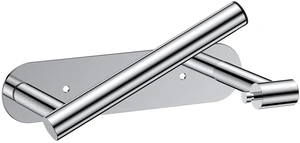 Commercial Toilet Paper Holder Wall Mount Bathroom Tissue Holder Chrome | Adhesive or Screw | SUS304 Stainless Steel Rustproof | Pivoting Tissue Roll Holder | Round Base Commercial Toilet Paper Holder Wall Mount Bathroom Tissue Holder Chrome | Adhesive or Screw | SUS304 Stainless Steel Rustproof | Pivoting Tissue Roll Holder | Round Base