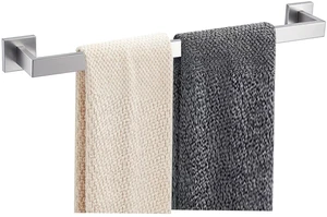 Towel Bar - 23.6 Inch Bathroom Towel Holder - Brushed Nickel Stainless Steel Towel Racks for Bathroom Wall Mounted, Towel Rod for Bathroom Wall Towel Bar - 23.6 Inch Bathroom Towel Holder - Brushed Nickel Stainless Steel Towel Racks for Bathroom Wall Mounted, Towel Rod for Bathroom Wall