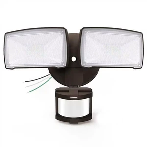 Hardwired LED Security Lights Motion Sensor Outdoor, 30W 3200LM 5500K Daylight, 72 FT Range & 180° Detection, Easy to Install, IP65 Waterproof, 2 Head Flood Light for Garage, Yard, Porch Hardwired LED Security Lights Motion Sensor Outdoor, 30W 3200LM 5500K Daylight, 72 FT Range & 180° Detection, Easy to Install, IP65 Waterproof, 2 Head Flood Light for Garage, Yard, Porch