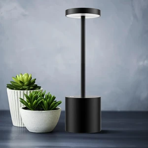 LED Cordless Table Lamps, 5000mAh Rechargeable Table Light Portable Outdoor Table Lamp, 3 Color Stepless Dimming Battery Powered Lamp for Dinner/Patio/Restaurant/Bedroom (Black) LED Cordless Table Lamps, 5000mAh Rechargeable Table Light Portable Outdoor Table Lamp, 3 Color Stepless Dimming Battery Powered Lamp for Dinner/Patio/Restaurant/Bedroom (Black)