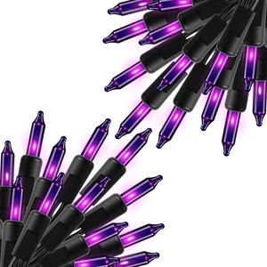 2 Pack Purple Halloween Mini Lights, 10 Feet 50 Count Mini String Lights 2 Pack Purple Halloween Mini Lights, 10 Feet 50 Count Mini String Lights