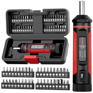 Torque Screwdriver 15-75 in-lb, 1/4" Drive Precision Driver Set Inch Pounds Torque Wrench, 40 S2 Steel Bits for Gunsmithing, Bike Repair, Scope Mounting, Maintenance, DIY Torque Screwdriver 15-75 in-lb, 1/4" Drive Precision Driver Set Inch Pounds Torque Wrench, 40 S2 Steel Bits for Gunsmithing, Bike Repair, Scope Mounting, Maintenance, DIY