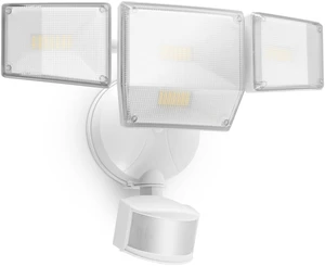 85W 10000LM Motion Sensor Outdoor Lights, 4-Head Super Bright LED Security Light, 5000K Daylight, IP65 Waterproof Hardwired Motion Detector Flood Lights Outdoor for Garage, Yard (White) 85W 10000LM Motion Sensor Outdoor Lights, 4-Head Super Bright LED Security Light, 5000K Daylight, IP65 Waterproof Hardwired Motion Detector Flood Lights Outdoor for Garage, Yard (White)