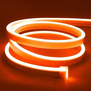 LED Strip Lights, Orange Neon Rope, 0.39in/Cut DIY, 16.4ft, 12V Waterproof, Silicone Flexible, Connectable for Bedroom, Cabinet, Commercial Sign Decor, 6mm Wide, Not Included Power Adapter LED Strip Lights, Orange Neon Rope, 0.39in/Cut DIY, 16.4ft, 12V Waterproof, Silicone Flexible, Connectable for Bedroom, Cabinet, Commercial Sign Decor, 6mm Wide, Not Included Power Adapter