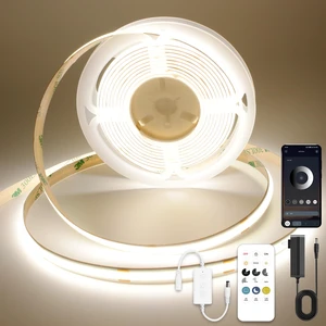 COB LED Strip Light with Remote, Dimmable 32.8FT/10M Flexible High Density LED Light,4000K Natural White 3200LEDs Super Bright LED Light Strip CRI 90+ for Bedroom,Kitchen,DIY Home Decoration COB LED Strip Light with Remote, Dimmable 32.8FT/10M Flexible High Density LED Light,4000K Natural White 3200LEDs Super Bright LED Light Strip CRI 90+ for Bedroom,Kitchen,DIY Home Decoration
