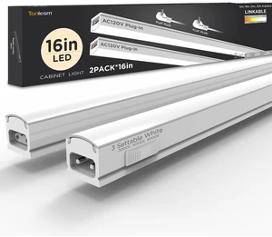 Under Cabinet Lighting Plug in AC120V 3CCT 3000/4000/5000K,Super Bright,Linkable Under Counter Lights for Kitchen,Ultra Slim LED Cabinet Light for Closet,Shelf,Sink,ETL Listed(16inch,White,2Pack) Under Cabinet Lighting Plug in AC120V 3CCT 3000/4000/5000K,Super Bright,Linkable Under Counter Lights for Kitchen,Ultra Slim LED Cabinet Light for Closet,Shelf,Sink,ETL Listed(16inch,White,2Pack)
