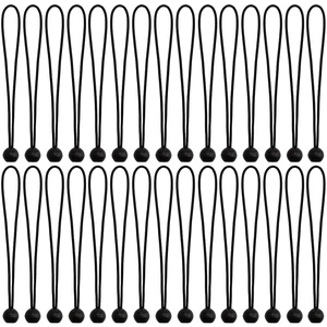 30 Pcs Bungee Cords with Balls 12 inch Black Ball Bungees Heavy Duty Tarp Bungee Cords Trap Weather Resistant Tie Down Strap for Camping, Tents, Cargo, Holding Wire and Hoses 30 Pcs Bungee Cords with Balls 12 inch Black Ball Bungees Heavy Duty Tarp Bungee Cords Trap Weather Resistant Tie Down Strap for Camping, Tents, Cargo, Holding Wire and Hoses