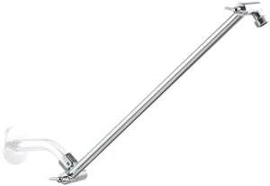 Shower Head Extension Arm, 16 in Shower Extension Arm with Locking Nut, Adjustable Shower Arm Extender, G1/2 Connector for Fixed Shower Head & Handheld Showerhead, Chrome Shower Head Extension Arm, 16 in Shower Extension Arm with Locking Nut, Adjustable Shower Arm Extender, G1/2 Connector for Fixed Shower Head & Handheld Showerhead, Chrome