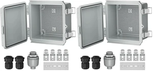 Outdoor Electrical Box 6X6 Junction Box (Pack of 2) Outdoor Electrical Box 6X6 Junction Box (Pack of 2)