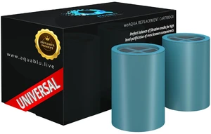 Heavy Duty NO BS Shower Filter Replacement Cartridge 2 Pack 99% Removal of Hard Water, Chlorine, Heavy Metals & Fluoride Universal Fit High Output Heavy Duty NO BS Shower Filter Replacement Cartridge 2 Pack 99% Removal of Hard Water, Chlorine, Heavy Metals & Fluoride Universal Fit High Output