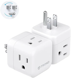 Multi Plug Wall Outlet 2 Pack, 3 Way Outlet Adapter 360 Rotating Plug, Cruise Ship Essentials, Small Wall Outlet Extender for Bathroom, Kitchen, Home, Office, Dorm Multi Plug Wall Outlet 2 Pack, 3 Way Outlet Adapter 360 Rotating Plug, Cruise Ship Essentials, Small Wall Outlet Extender for Bathroom, Kitchen, Home, Office, Dorm
