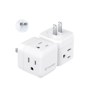 2 to 3 Prong Outlet Splitter 2 Pack - 3 Way Plug Extender 360 Rotating Plug, US to Japan Power Adapter for Travel, 3 Prong Adapter for Non-grounded Outlet in Old House 2 to 3 Prong Outlet Splitter 2 Pack - 3 Way Plug Extender 360 Rotating Plug, US to Japan Power Adapter for Travel, 3 Prong Adapter for Non-grounded Outlet in Old House