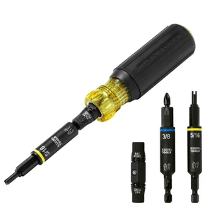 32527HD KNECT 11-in-1 HVAC Multi-Bit Screwdriver / Nut Driver, Impact Rated with Phillips, Slotted, Square, and Schrader Bits 32527HD KNECT 11-in-1 HVAC Multi-Bit Screwdriver / Nut Driver, Impact Rated with Phillips, Slotted, Square, and Schrader Bits