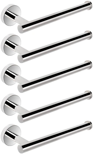 Hand Towel Holder/Towel Ring, Thicken Stainless Steel Hand Towel Bar for Bathroom, Rustproof Wall Mounted Towel Rack, Contemporary Style Bath Accessories, 9 Inch (5 Pack, Chrome Finish) Hand Towel Holder/Towel Ring, Thicken Stainless Steel Hand Towel Bar for Bathroom, Rustproof Wall Mounted Towel Rack, Contemporary Style Bath Accessories, 9 Inch (5 Pack, Chrome Finish)