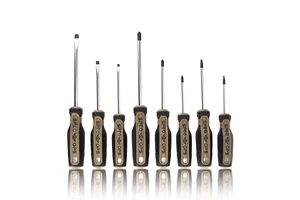 Tools Screwdriver Set for Professional Construction & Jobsite Use, Phillips, Slotted and Square Drivers with Magnetic Tips, 8-Piece Tools Screwdriver Set for Professional Construction & Jobsite Use, Phillips, Slotted and Square Drivers with Magnetic Tips, 8-Piece