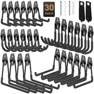 Heavy Duty Garage Hooks for Storage & Hanging Items, 30-Pack for Hanging Bikes, Hoses, Ladders, Ropes, Garden Tools; for Garage, Warehouse, Yard, Shed Heavy Duty Garage Hooks for Storage & Hanging Items, 30-Pack for Hanging Bikes, Hoses, Ladders, Ropes, Garden Tools; for Garage, Warehouse, Yard, Shed