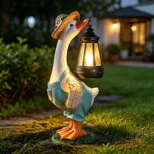 Solar Garden Outdoor Statues Goose, Goose Outdoor Lawn and Garden Statue, Lawn Decor Statue for Patio, Balcony, Yard Ornament - Gifts for Mom Grandma Women Solar Garden Outdoor Statues Goose, Goose Outdoor Lawn and Garden Statue, Lawn Decor Statue for Patio, Balcony, Yard Ornament - Gifts for Mom Grandma Women