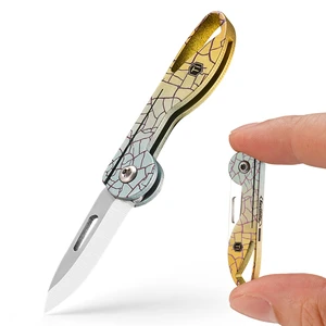 KK05 Titanium Mini Pocket Knife, 1.06-Inch Blade, Yuzu Lightweight EDC Knife for opening packages and snack wrappers, removing clothing tags, and handling everyday tasks KK05 Titanium Mini Pocket Knife, 1.06-Inch Blade, Yuzu Lightweight EDC Knife for opening packages and snack wrappers, removing clothing tags, and handling everyday tasks
