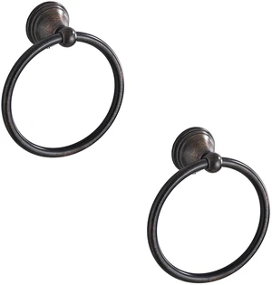 Towel Ring for Bathroom, Oil Rubbed Bronze Hand Towel Holder 2 Pack, Bathroom Accessories and Towel Racks for Bathroom Wall Towel Ring for Bathroom, Oil Rubbed Bronze Hand Towel Holder 2 Pack, Bathroom Accessories and Towel Racks for Bathroom Wall